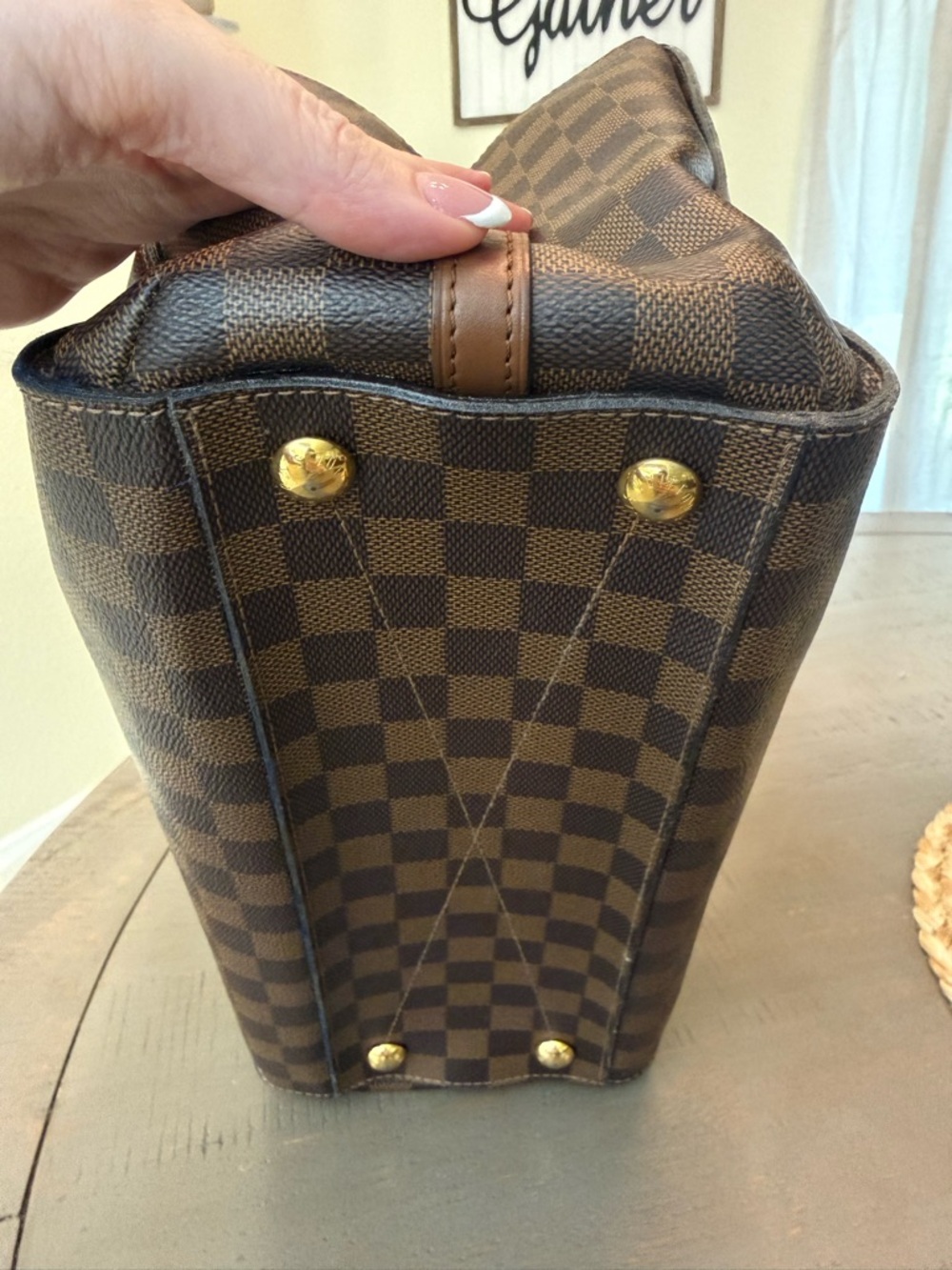 Authentic Louis Vuitton Greenwich PM â Damier Ebene - Picture 7 of 16